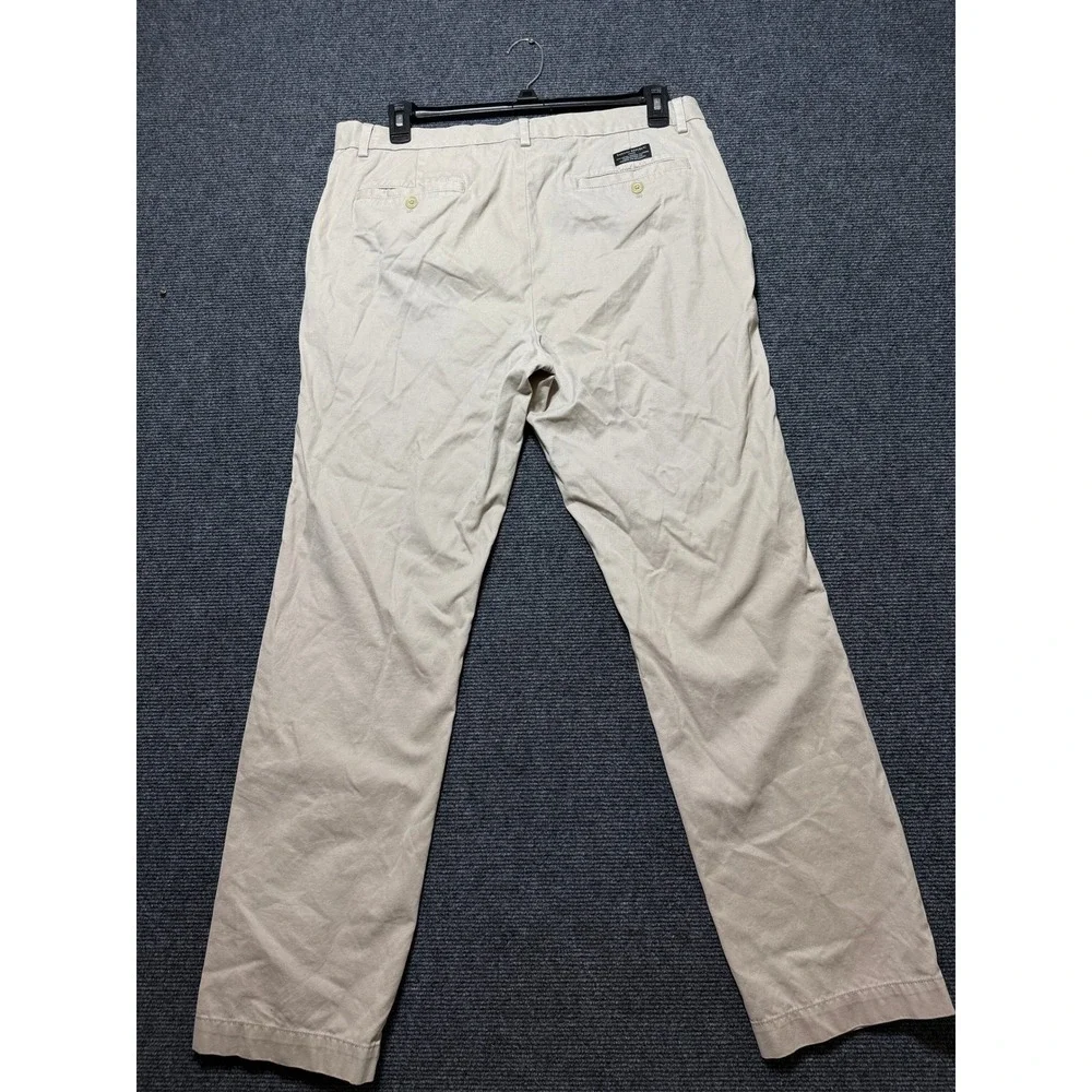 Banana Republic‎ Aiden Chino Pants Mens 36x34 Tan Excellent Cotton Slim Fit